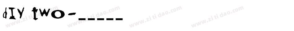 DIY Two字体转换
